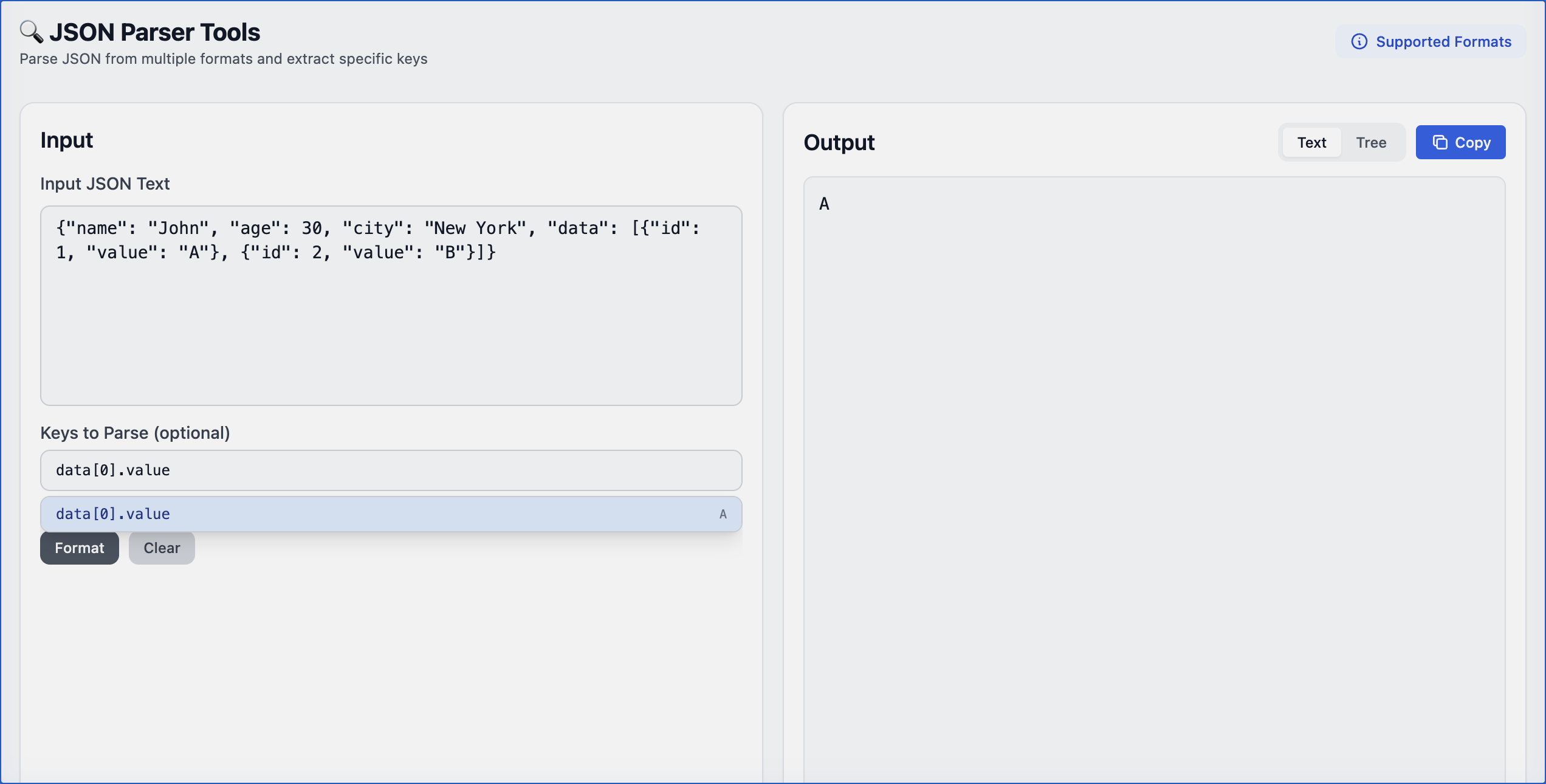 Filtering dengan Keys to Parse